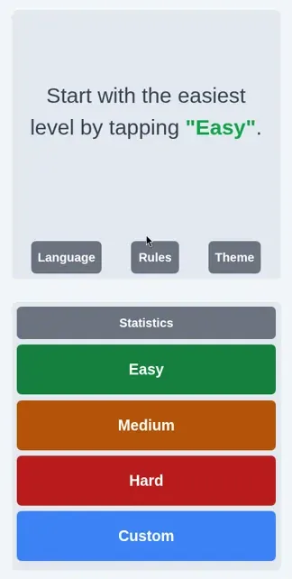 Choose a level